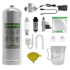 MagTool 2.5-4L Aquarium CO2 Generator System Carbon Dioxide Reactor Kit with Regulator and Needle Valve 4L with Solenoid - product information 4