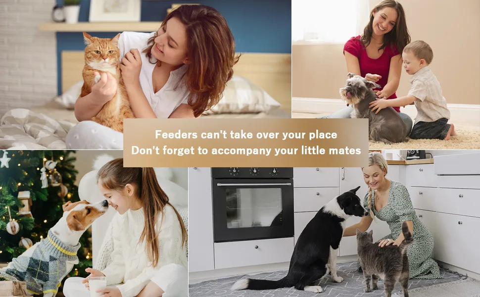 5L Automatic Cat Feeder, Auto Pet Feeder for Cats Dogs, Dry Food Dispenser, Smart Timed Feeder, Programmable Portion Control, 4 Meals per Day, 10s Voice Recorder for Small & Medium Pets - cat automatic feeders
