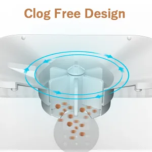 5L Automatic Cat Feeder, Auto Pet Feeder for Cats Dogs, Dry Food Dispenser, Smart Timed Feeder, Programmable Portion Control, 4 Meals per Day, 10s Voice Recorder for Small & Medium Pets - cat feeder automatic
