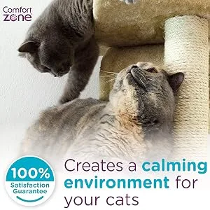 3 Diffusers Plus 6 Refills | Comfort Zone Multi-Cat Calming Diffuser Kit (Value Pack) for a Peaceful Home | Veterinarian Recommend | Stop Cat Fighting and Reduce Spraying & Other Problematic Behaviors - Creates calming environment