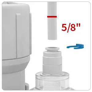 AQUATICLIFE Water Filtration System 50-Gallon Four stage - 5/8 inch fitting