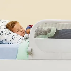 Munchkin Sleep Toddler Bed Rail, Fits Twin, Full and Queen Size Mattresses, Grey - bed rail