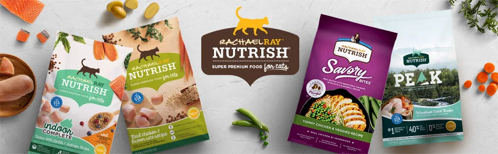 Rachael Ray Nutrish Indoor Complete Premium Natural Dry Cat Food Indoor Complete Chicken, Lentils & Salmon 14 Pound (Pack of 1) - Rachael Ray Nutrish Dry Cat Food