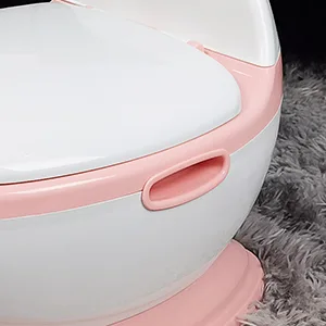 711TEK Realistic Potty Training Toilet for Kids and Toddlers (Pink) - Potty Training Toilet