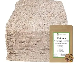 MagJo Pet Excelsior Aspen Shaving Nesting Liners (12 Pack) - 10 Pack plus herbs, nesting liners & herbs