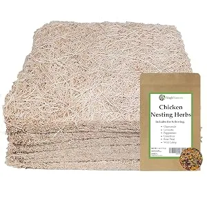 MagJo Pet Excelsior Aspen Shaving Nesting Liners (12 Pack) - 6 pack with herbs, nest liners and herbs