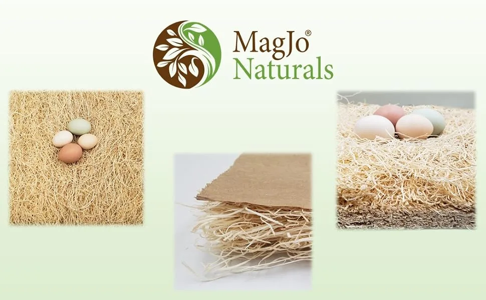 MagJo Pet Excelsior Aspen Shaving Nesting Liners (12 Pack) - Egg cushion, hen cushion, aspen liner, coop liner