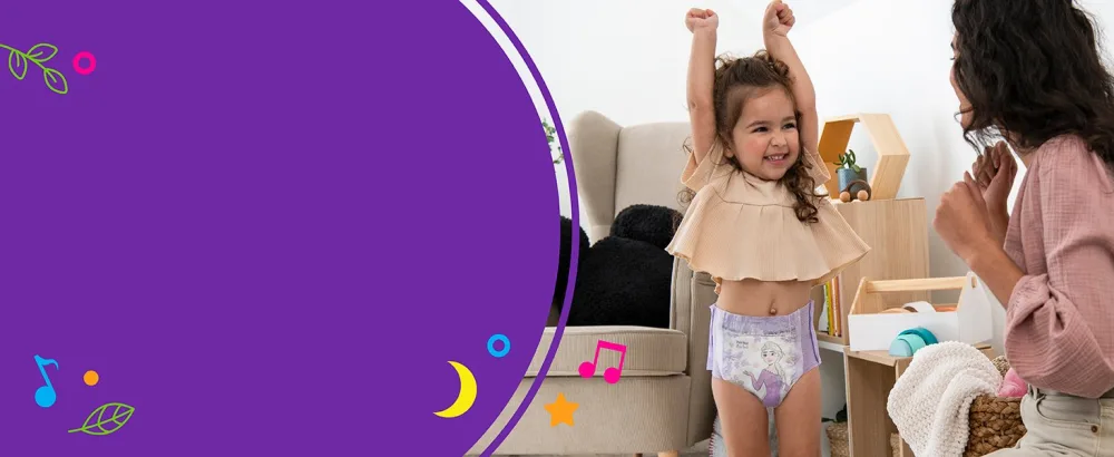 Pull-Ups New Leaf Girls' Disney Frozen Potty Training Pants Training Underwear, 2T-3T, 76 Ct 2T-3T (Pack of 76) - Pull Ups New Leaf naturally confident