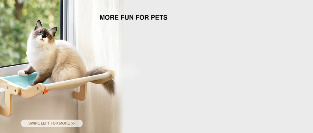 MewooFun Macrame Cat Hammock Hanging Cat Bed for Indoor Cats Boho Cat Swing Bed for Sleeping, Playing, Climbing, and Lounging - Mewoofun Background