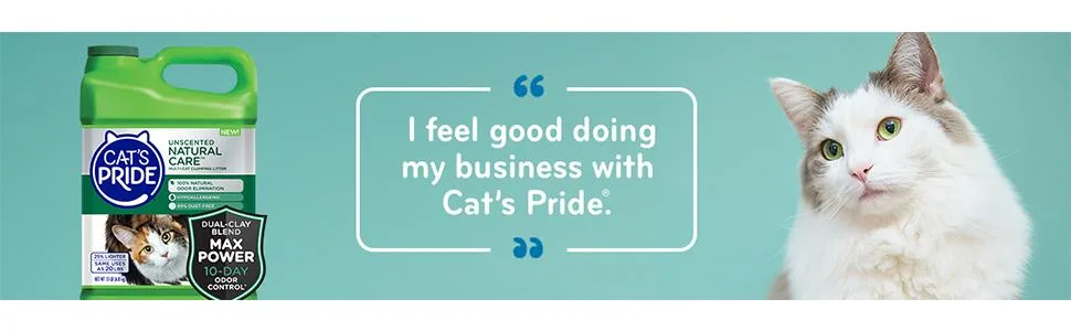 Cat's Pride Max Power Clumping Multi-Cat Litter 15 Pounds Total Odor Control Unscented - product information 1