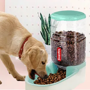 PHABULS Automatic Cat Feeder Automatic Dog Water Dispenser 3.8L Double Bowl Design for Small and Big Pets Blue water - Petwaterdispenser