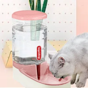 PHABULS Automatic Cat Feeder Automatic Dog Water Dispenser 3.8L Double Bowl Design for Small and Big Pets Blue water - Petwaterdispenser