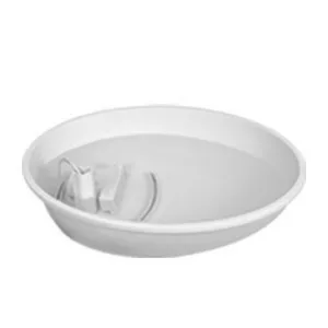 Pioneer Pet Swan Pet Drinking Fountain: 80oz Water Capacity (White Plastic) (3075) - Inside