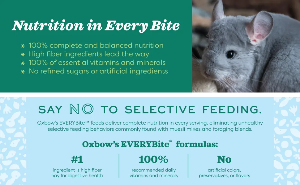 Oxbow Essentials Chinchilla Food - All Natural Chinchilla Food 10 Pound (Pack of 1) - unspecified