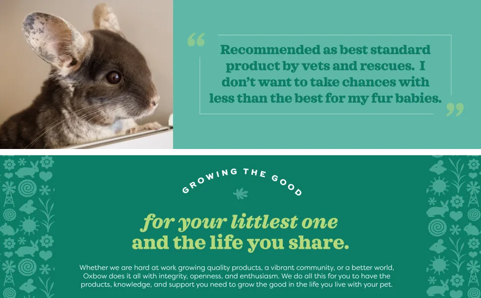 Oxbow Essentials Chinchilla Food - All Natural Chinchilla Food 10 Pound (Pack of 1) - unspecified