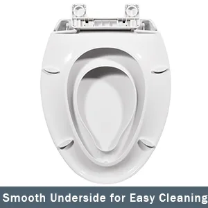 Elongated Toilet Seat with Built in Potty Training Seat/Toilet Seat with Cover,Durable Plastic, White, Replacement Toilet Seats 4012 one-size - product information 2