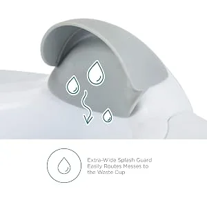 Contours Bravo 3-Stage Potty System with Potty Chair, Toilet Trainer, Step Stool All in One - Gray - Splash Guard