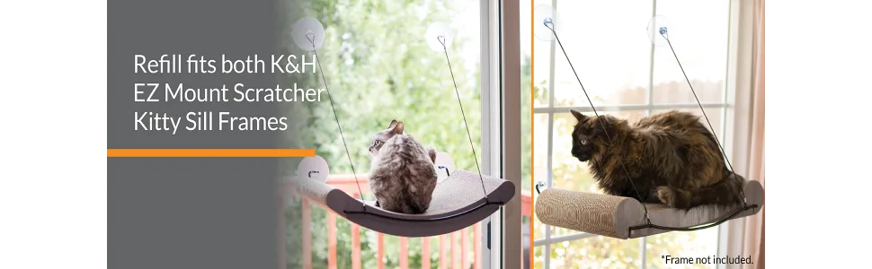 K&H PET PRODUCTS EZ Mount Scratcher Kitty Sill Kitty Sill Refill - pet comfort solutions