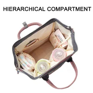 Diaper Bag Backpack, Multifunction Waterproof Travel Back Pack Maternity Baby Nappy Changing Bags Pink Pink #1 - product information 2