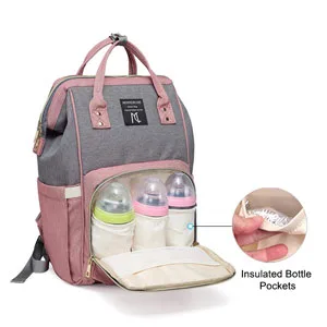 Diaper Bag Backpack, Multifunction Waterproof Travel Back Pack Maternity Baby Nappy Changing Bags Pink Pink #1 - product information 3