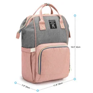 Diaper Bag Backpack, Multifunction Waterproof Travel Back Pack Maternity Baby Nappy Changing Bags Pink Pink #1 - product information 5