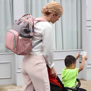 Diaper Bag Backpack, Multifunction Waterproof Travel Back Pack Maternity Baby Nappy Changing Bags Pink Pink #1 - product information 8