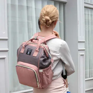 Diaper Bag Backpack, Multifunction Waterproof Travel Back Pack Maternity Baby Nappy Changing Bags Pink Pink #1 - product information 9