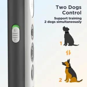 PATPET Dog Shock Collar with Remote - 3 Safe Training Modes, Rechargeable Waterproof Dog Training Collar for Small Medium Large Dogs (8-120 lbs), 3000Ft Control Electric Bark Collar with Remote Dark Grey - dog training collar