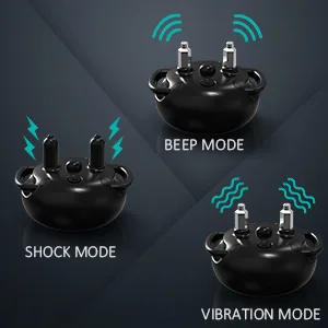 FATEAR Dog Training Collar Dog Shock Collar with Remote, Shock Collar for Large Medium Small Dogs, with Light, Beep, Vibration, Shock Mode, Waterproof Electric Collar Black - shock collar with remote for dogs