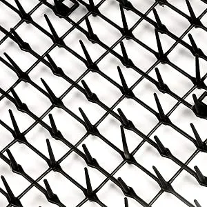 Toopify Garden Cat Scat Spike Mat Prickle Strip Home Spike Deterrent Mat for Dogs and Cats 2 Pack - cat barrier