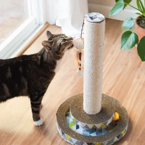 Petstages Cardboard Cat Scratchers - Cat Scratcher Lounge and Cat Games Easy Life Lounge - image