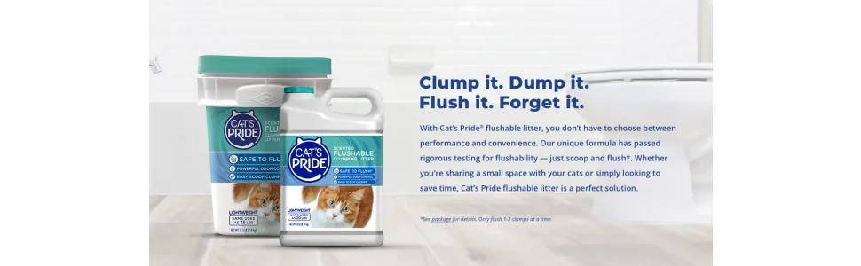 Cat's Pride Lightweight Clumping Cat Litter Flushable - unspecified