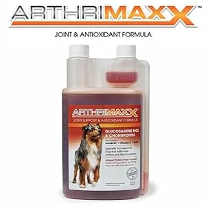 ArthriMAXX Joint Supplement for Dogs, Anti-inflammatory, Glucosamine & Chondroitin, Joint Pain Relief from Arthritis & Inflammation vegetable 32 FL oz - product information 2