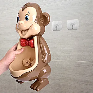Potty Training Urinals for Boys, Cute Monkey Potty with Funny Aiming Target Windmill for Kids Toddlers Children Boys - essy install