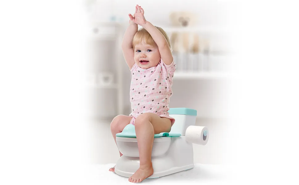 Real Feel Potty with Wipes Storage, Transition Seat & Disposable Liners - Realistic Toilet - Easy to Clean & Assemble - Jool Baby - frht