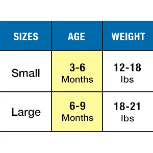 Baby Merlin's Magic Sleepsuit - 100% Cotton Baby Transition Swaddle - Baby Sleep Suit - Blue - 3-6 Months 3-6 Months Blue - Sizing Chart