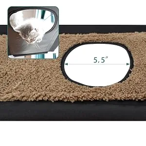 Oceskyha Cat Window Perch, Cat Hammock Window , Free Fleece Blanket Extra Large Sturdy Cat Bed Cat Resting Seat Space Saving for Indoor Double-layer Flannel - Cat Window Hammock