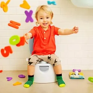 Munchkin Arm & Hammer Multi-Stage 3-in-1 Potty Seat, (Potty Chair, Trainer Ring and Step Stool), Grey - potty