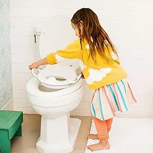 Munchkin Arm & Hammer Multi-Stage 3-in-1 Potty Seat, (Potty Chair, Trainer Ring and Step Stool), Grey - potty seat