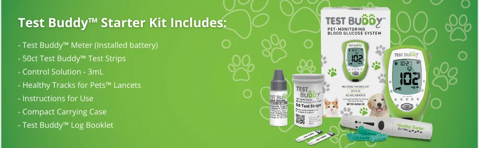 Test Buddy Pet Blood Glucose Meter Kit for Dogs and Cats - product information 5