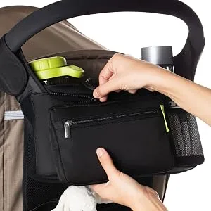 Ethan & Emma Double Stroller Organizer with Cup Holders - Fits Both Single & Double Strollers - Secured Fit & Extra Storage - Universal Stroller Organizer and Stroller Accessory - product information 5