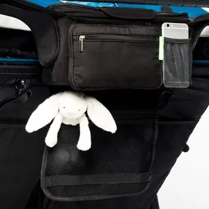Ethan & Emma Double Stroller Organizer with Cup Holders - Fits Both Single & Double Strollers - Secured Fit & Extra Storage - Universal Stroller Organizer and Stroller Accessory - product information 6