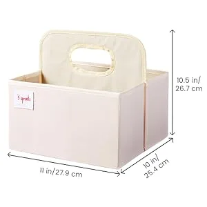 3 Sprouts Baby Diaper Caddy - Organizer Basket for Nursery, Elephant - Diaper caddy 3