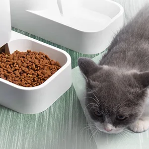 Cat Dog Feeder and Waterer Pet Self-Dispensing feeder+waterer - Automatic waterer and feender