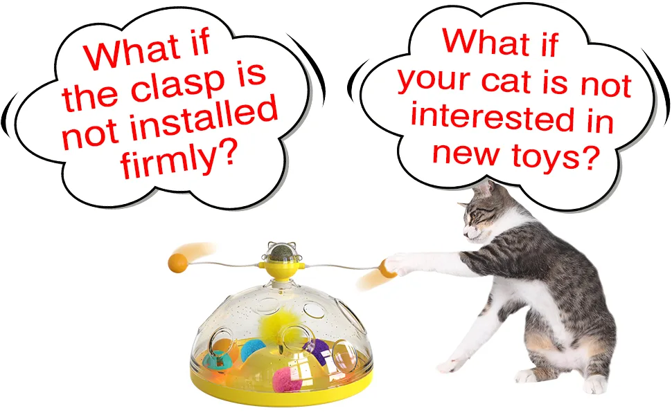 AOCCIT Cat Toys Interactive Kitten Toy for Indoor Cats Teaser Supplies Birthday Gift B Cat Treasure Chest B - product information 6