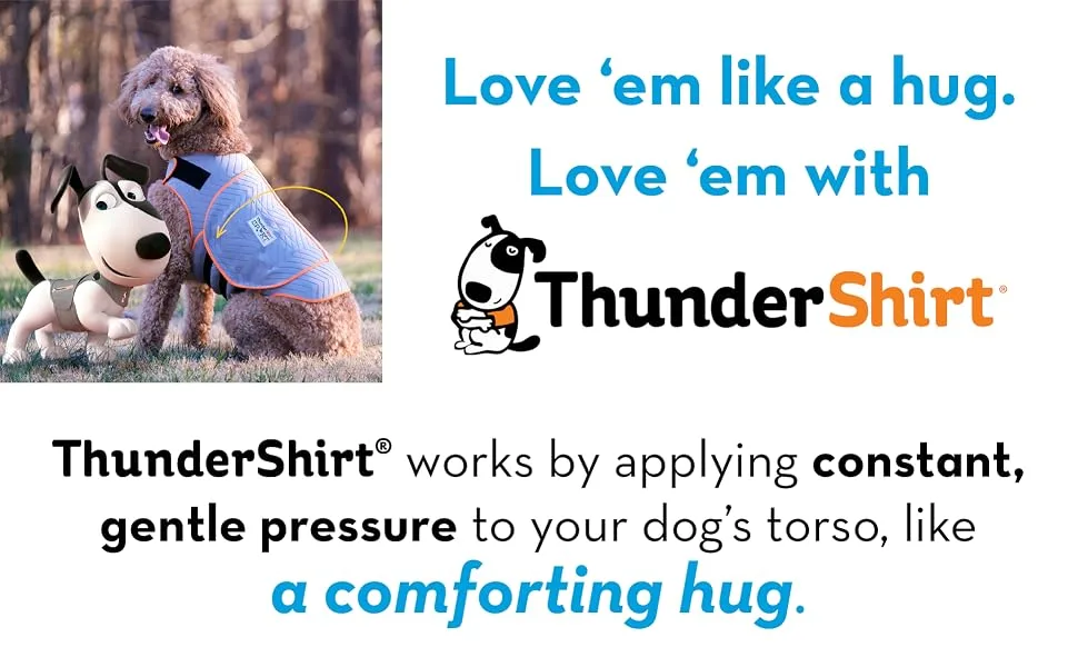 Thundershirt Classic Dog Anxiety Jacket Small Heather Grey - ThunderShirt