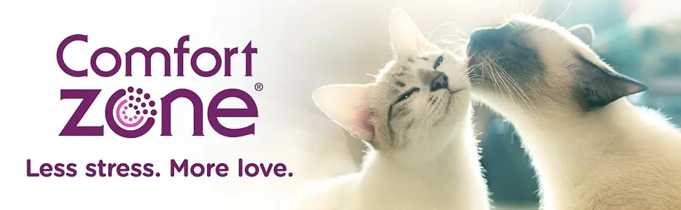 Comfort Zone 2 Diffusers Plus 2 Refills Cat Calming Diffuser Kit (2-Room Pack) for a Calm Home | Veterinarian Recommended | Reduce Spraying, Scratching, & Other Problematic Behaviors - Comfort Zone Banner