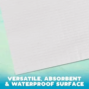 Kindersense Disposable Changing Sheets for Baby Diaper (125 Sheets) | Thin Portable Changing Pad Liners (23" x 17.5") | Paper Top Layer - Waterproof Bottom Layer | Leak Proof Infant Changing Mat Thin protective sheets - waterproof crib mattress protector, changing pad for changing table, changing pad changing portable