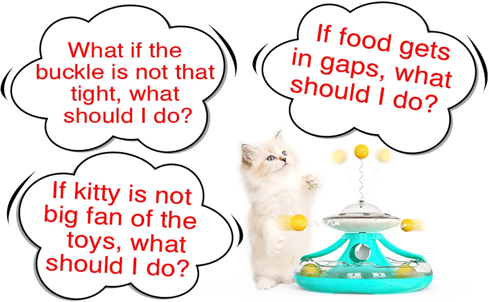 Chew it Cat Toys Interactive Kitten Toy for Indoor Cats Teaser Supplies Birthday Gift A Tracks Toy/Turquoise - product information 6