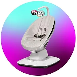 4moms RockaRoo and MamaRoo Infant Insert for Newborn Baby and Infant, Machine Washable, Soft, Plush Fabric, Reversible Design, Maroon - mamaRoo multi-motion baby swing